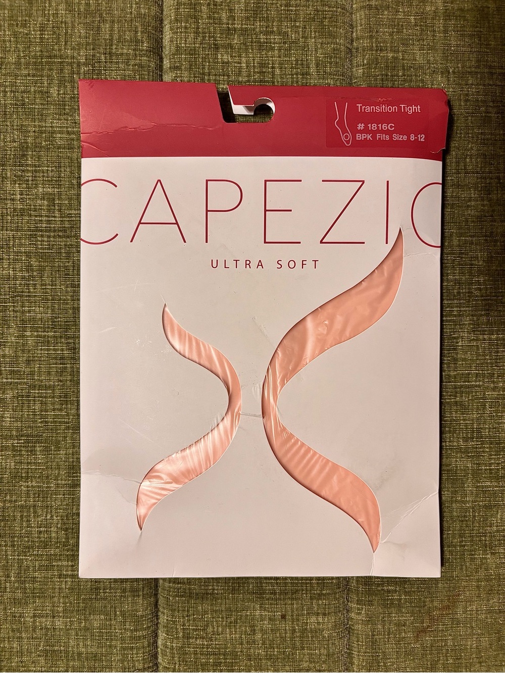 NWT Capezio Ballet Pink Transition Tights 1816C, Child One Size, Fits 8-12